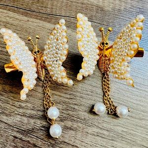 90s butterfly clips moving wings